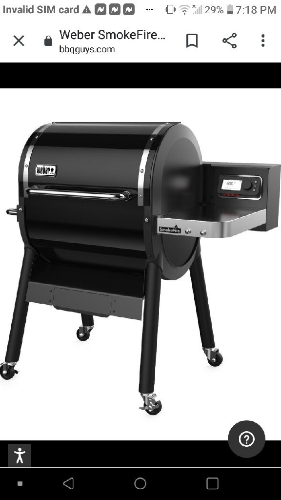 Brand NeW Weber Smoke-Fire Pellet Smoker Grill.. Retail=$1,199 Sale price $688 DELIVERY AVAILABLE New not Used. Never find this on sale like t