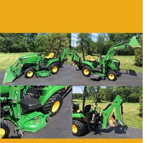 John Deere D120 Loader with 48" Bucket