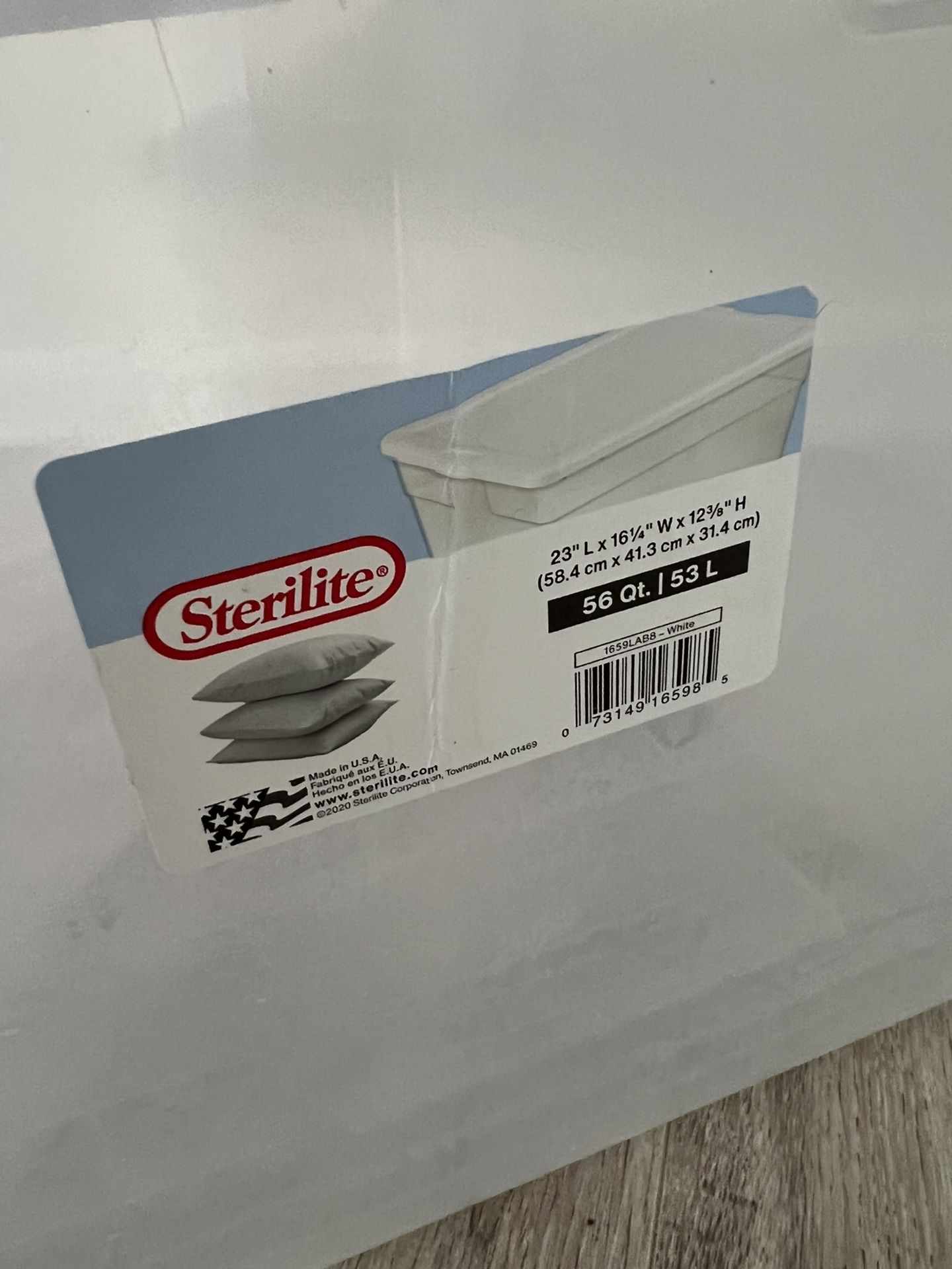 Two Plastic Storage Boxes