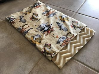 Dog or cat pads for Crate or strollers - custom made pads for floor of crate Thumbnail