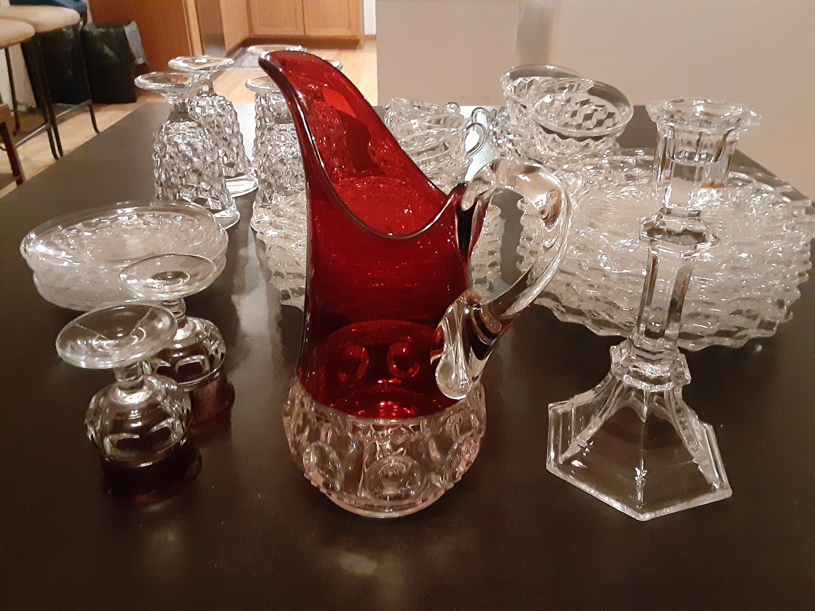 Crystal dish set