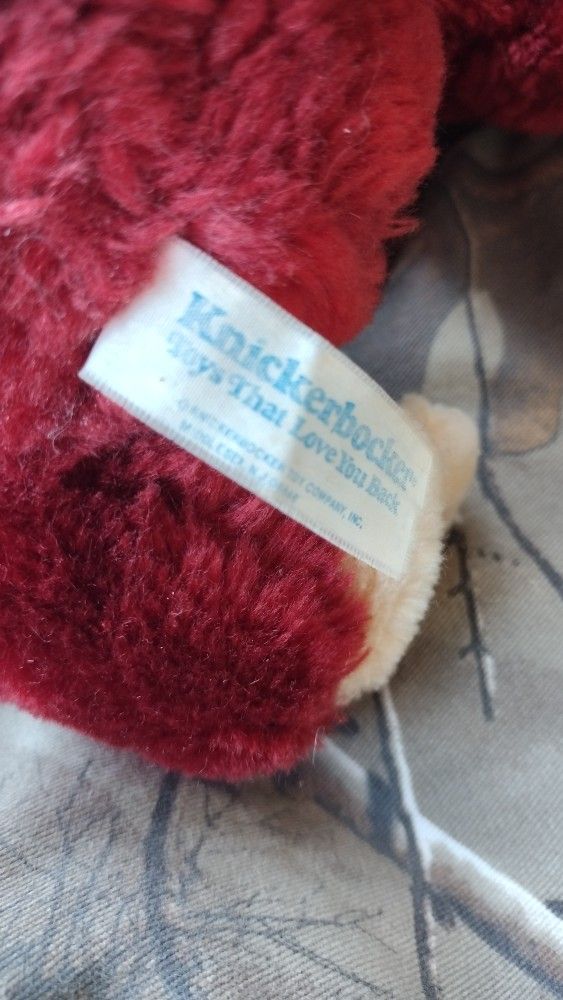 Vintage Knickerbocker Red Brown Monkey Chimp Ape Long Arm Moon Eyes Plush Plushie Stuffed Animal Toy