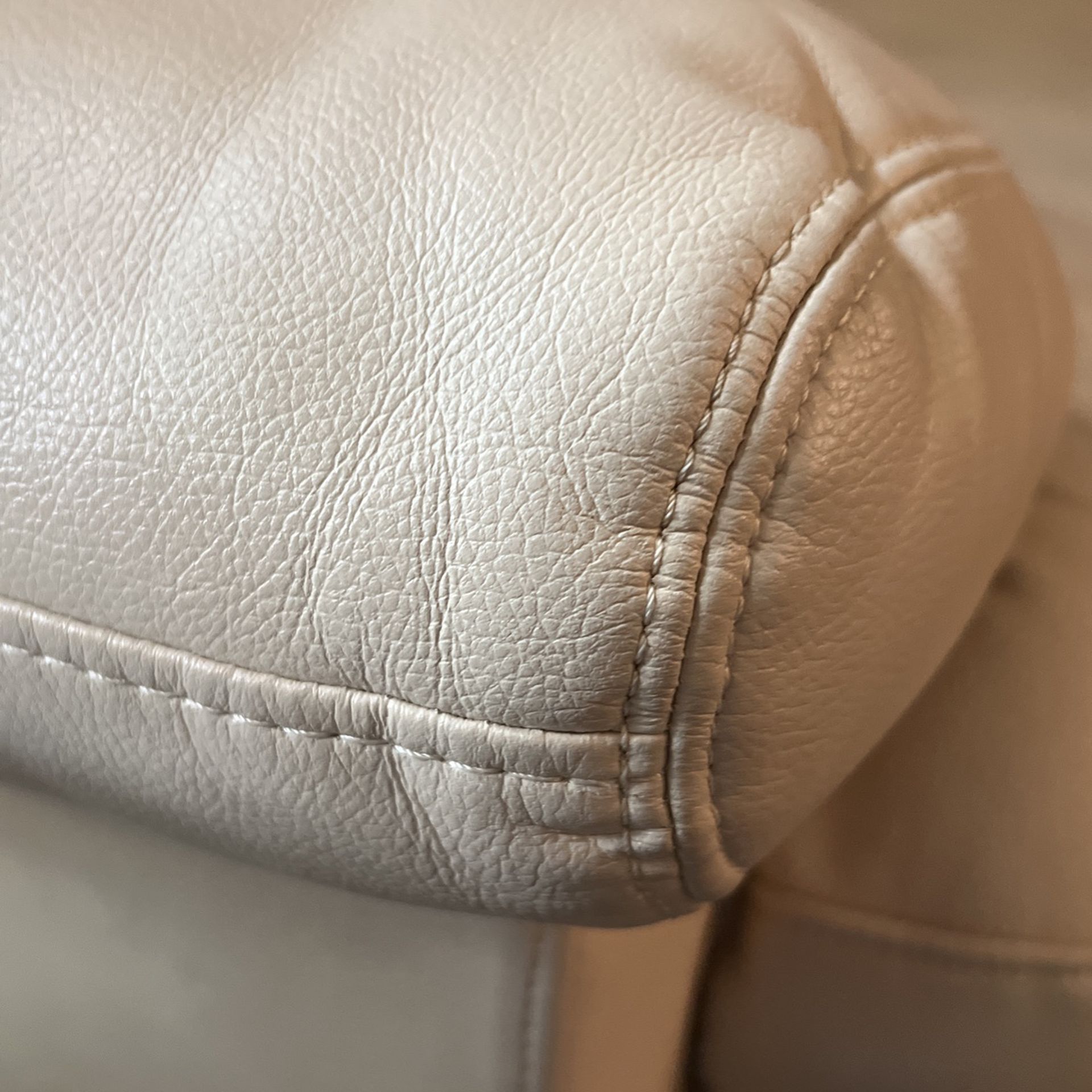 Italian Leather Sofa And Chair 