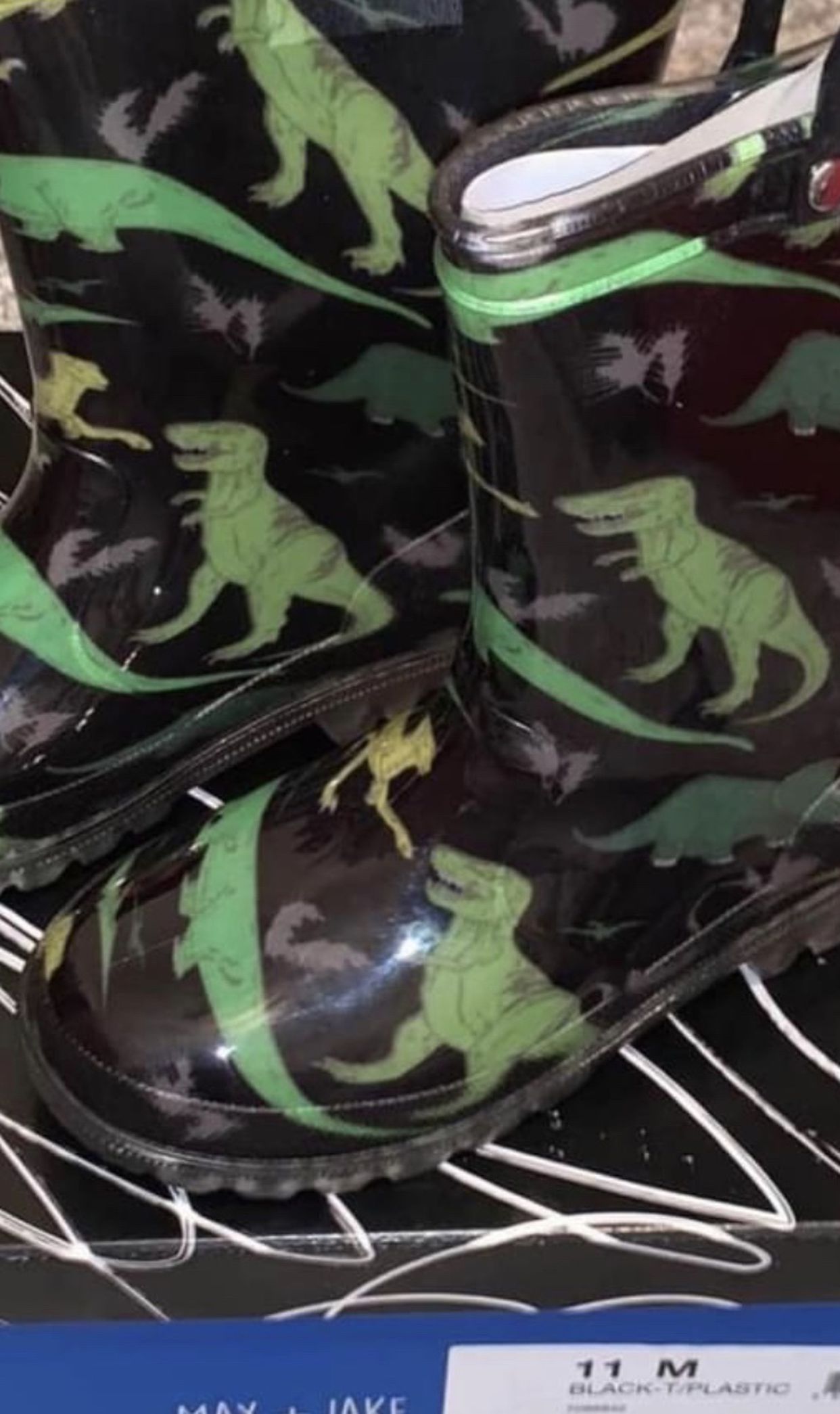 Brand new max + Jake Rain Boots For Kids Size 11T Dinosaur $15