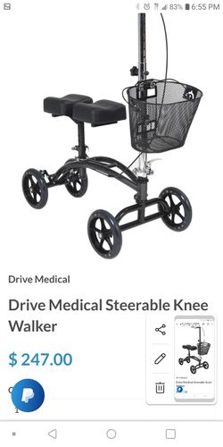 Drive Medical Knee Walker Brand New With Out Basket Thumbnail