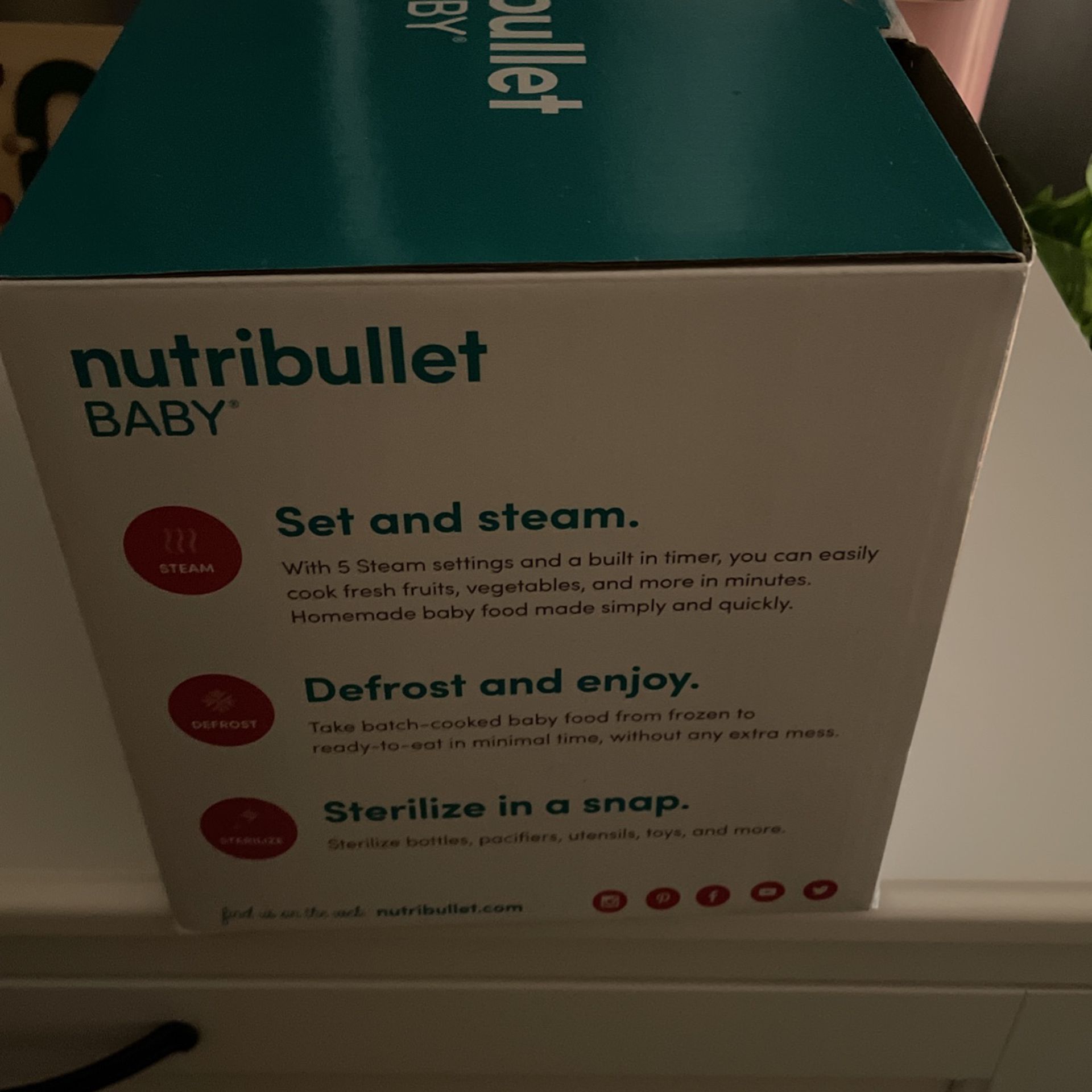 Nutribullet Baby Turbo Steamer 