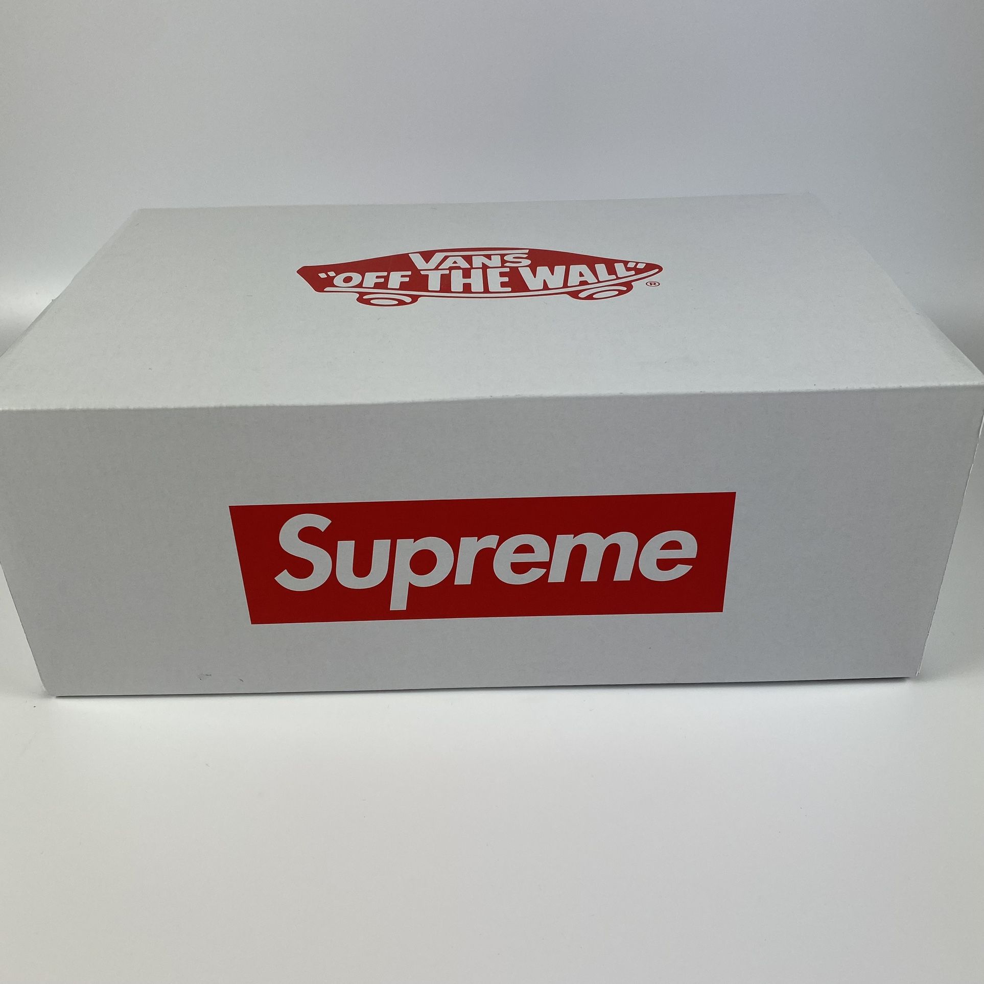 2021 SUPREME VANS RED MONOGRAM S LOGO SKATE SHOE MENS SIZE 8