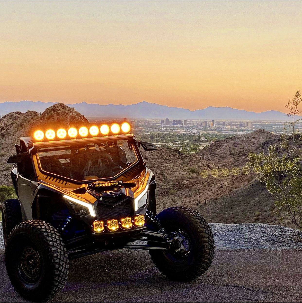 40” SD Lighting & Gieser Dual Function Light Bar (white/amber)
