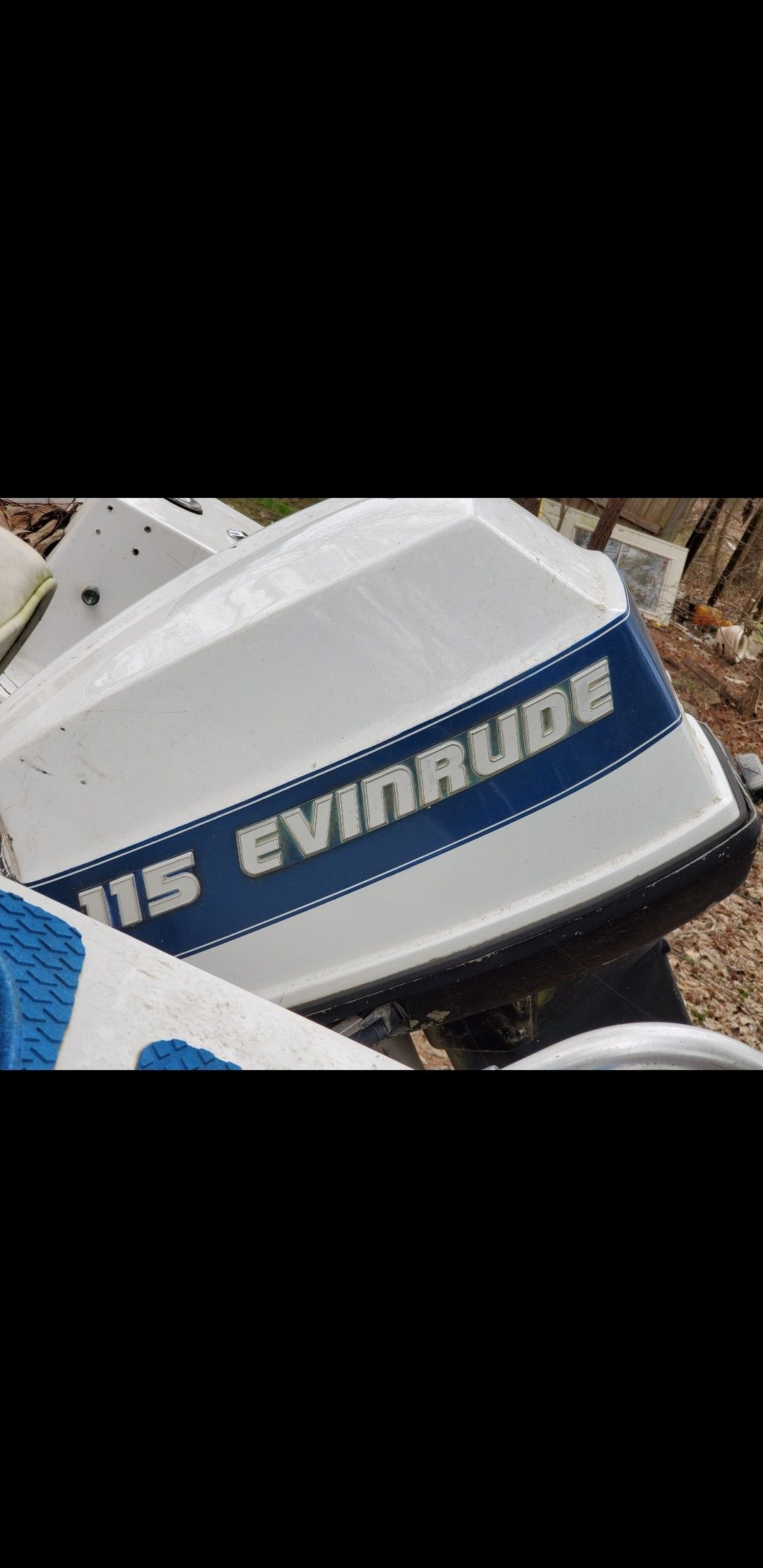 Evinrude motor and boat