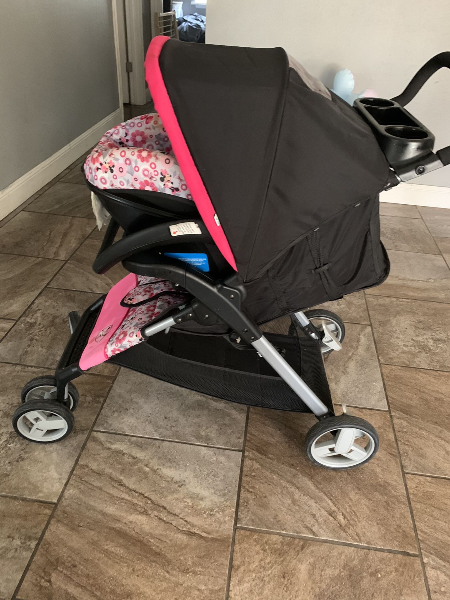 Minnie Mouse Car Seat and stroller