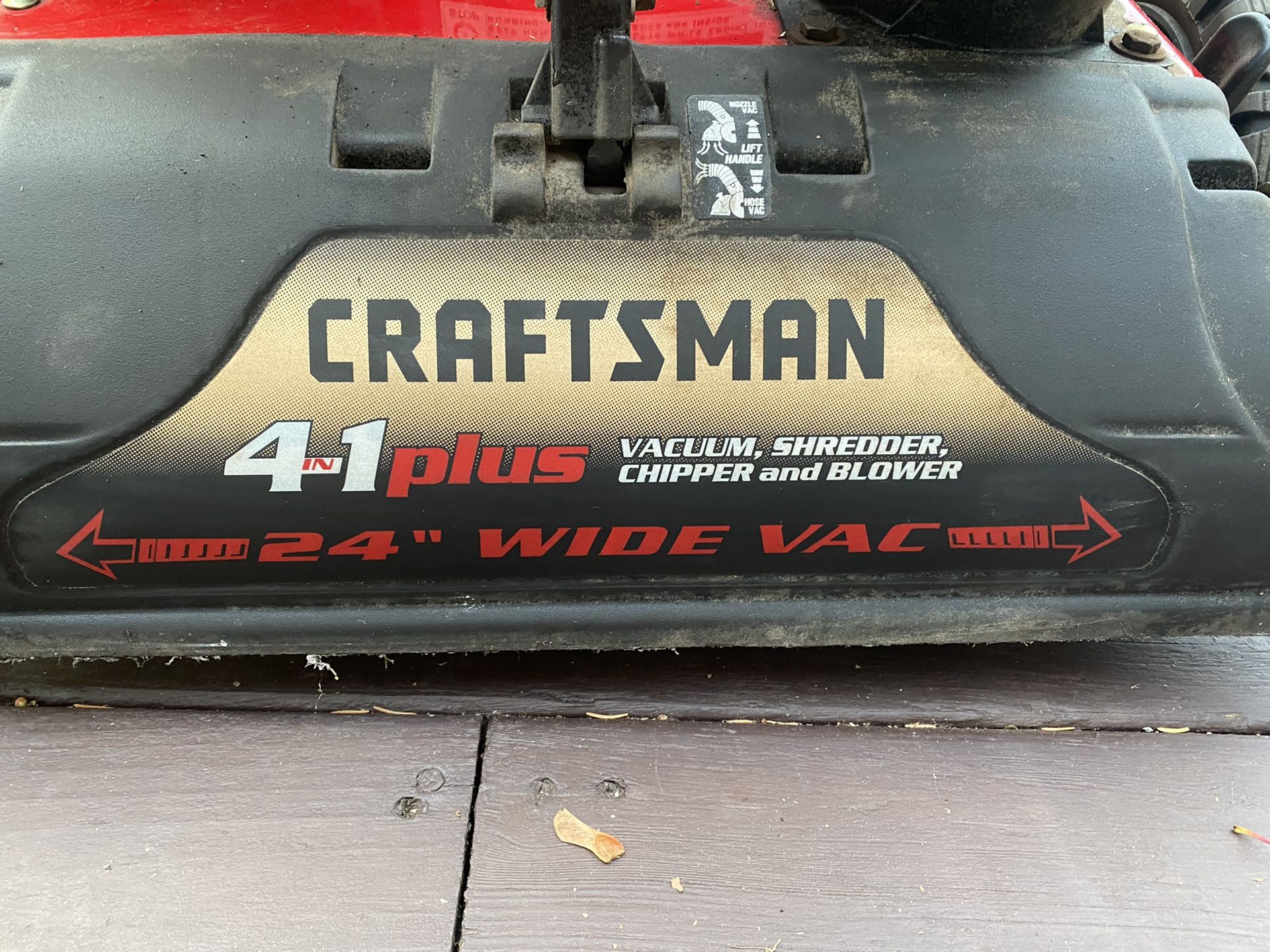 Craftsman Yard 4:1 Machine -Vacuum/Mulcher/Blower/Chipper