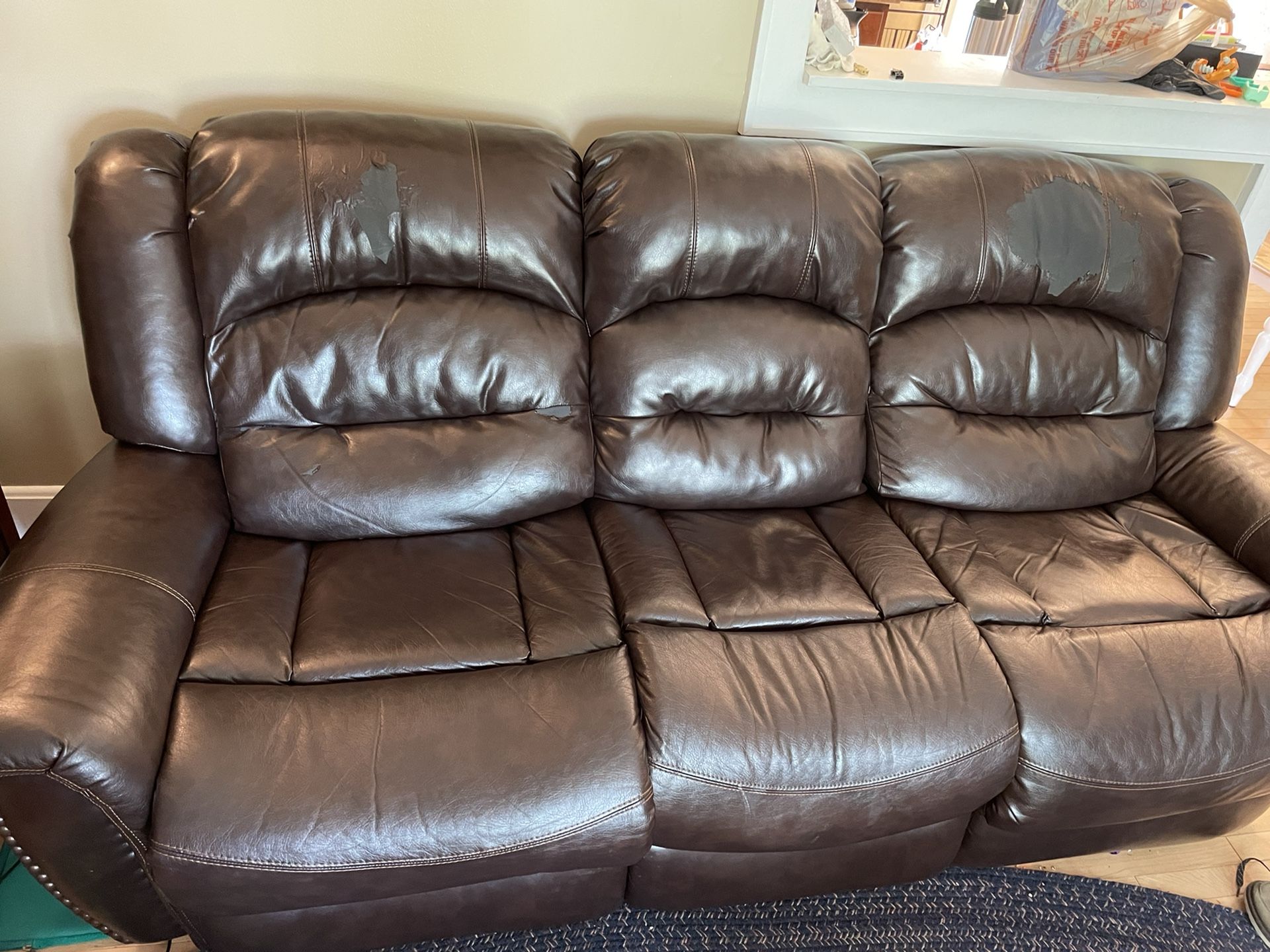 Bonded Leather Sofa