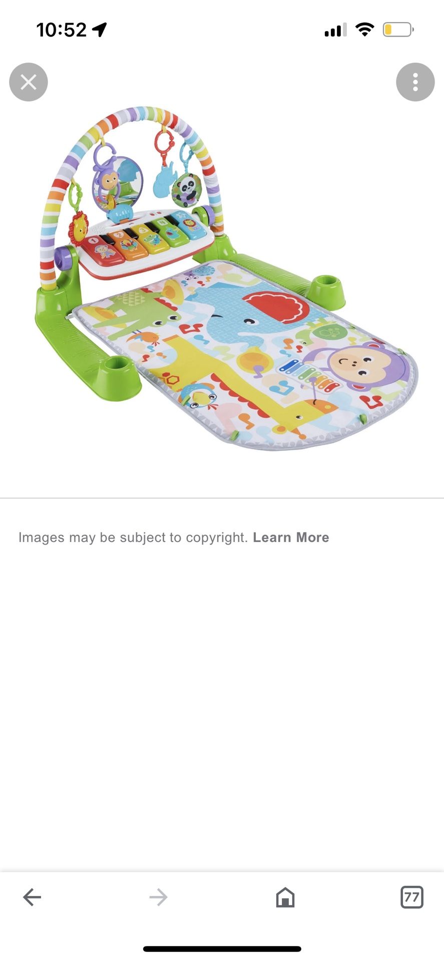 Fisher Price Kick&play Piano Gym