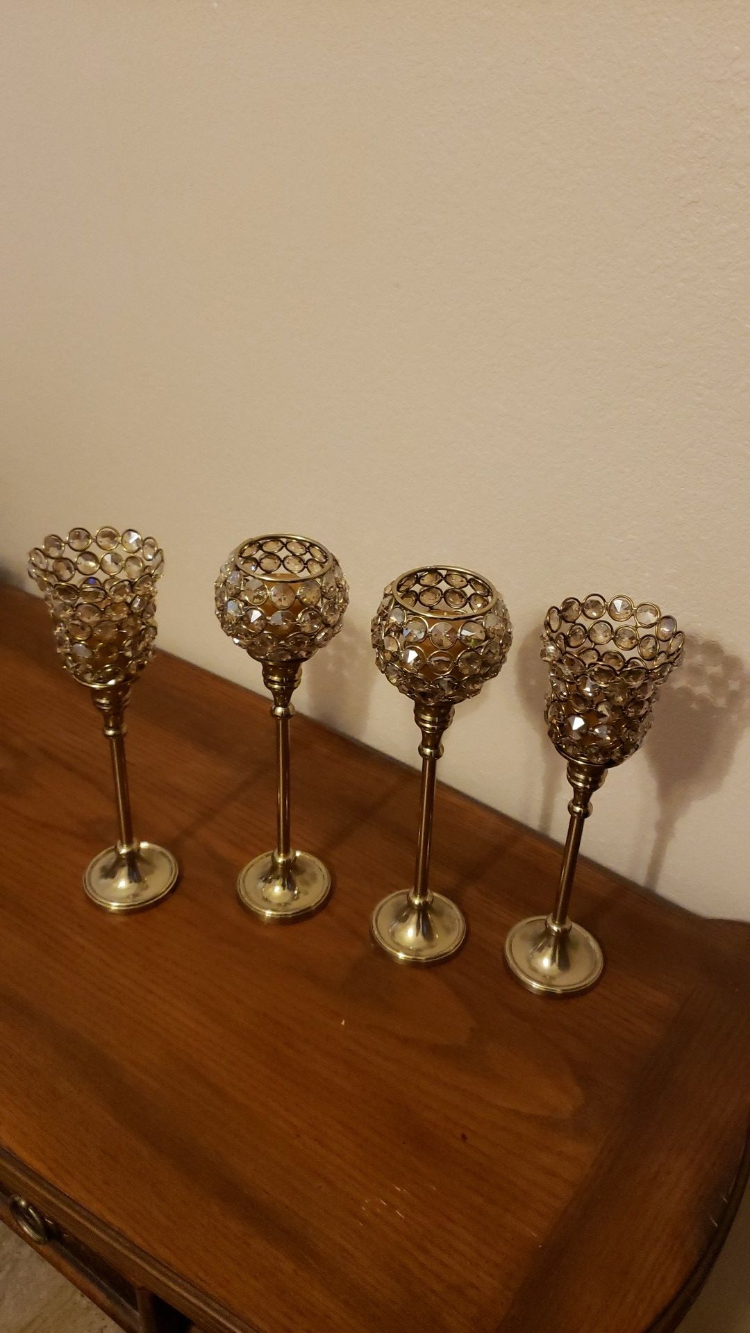 NEW BRASS CANDLE HOLDERS