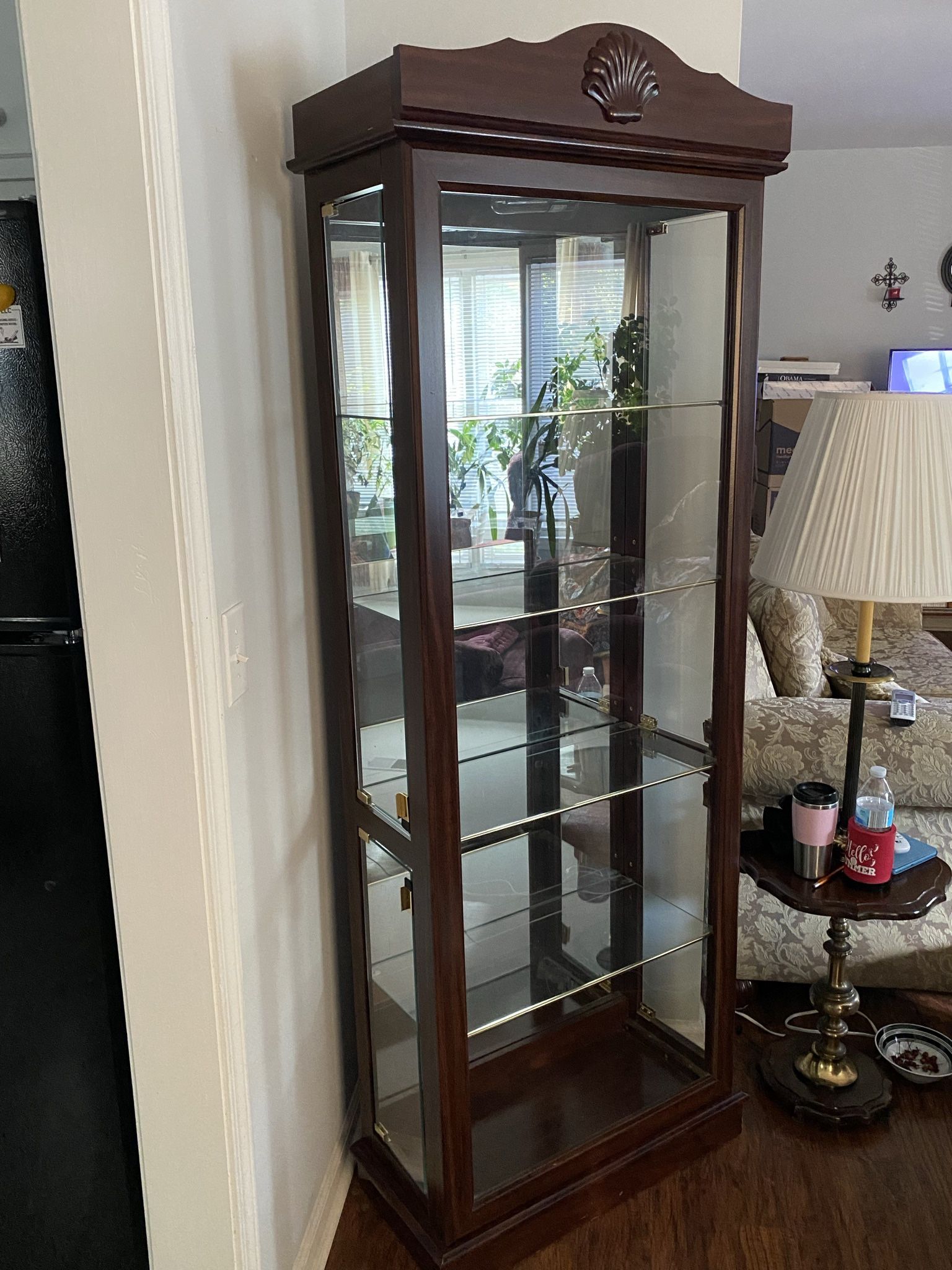 Living Room Set: End Table, Coffee Table, & China Cabinet