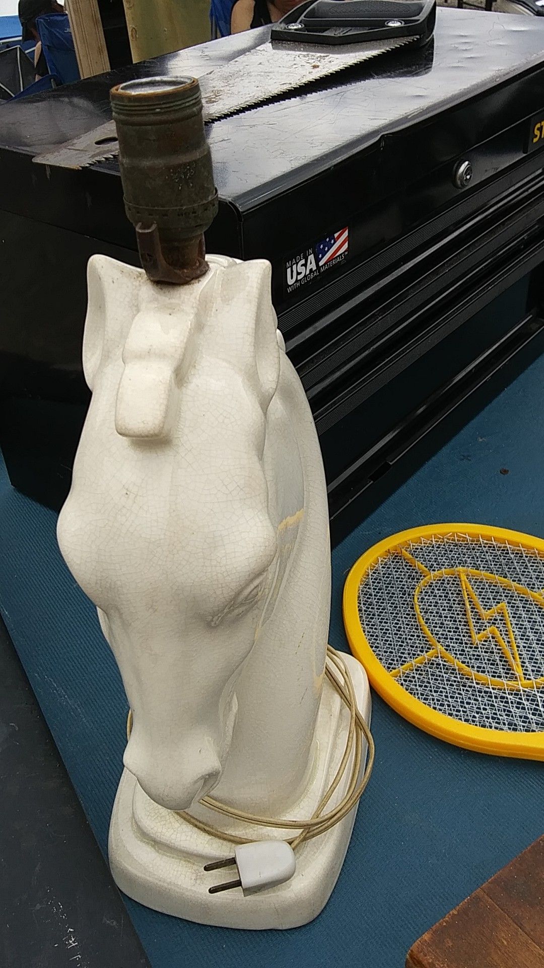 Vintage horse lamp