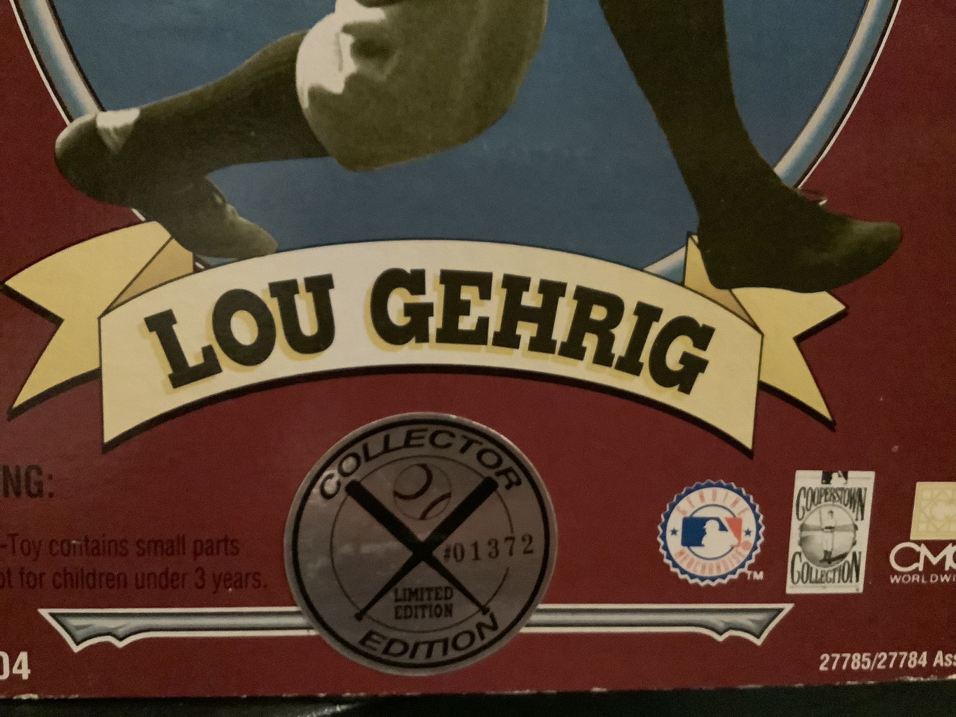 Lou Gehrig Starting Lineup Cooperstown Collection 12" Poseable Figure