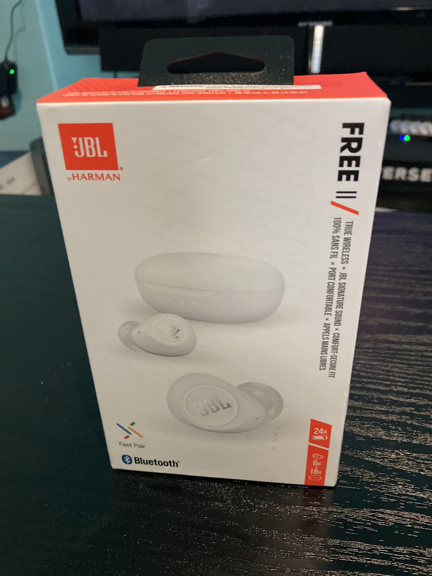 JBL Free II True Wireless In-Ear Bluetooth Headphones (2nd Gen) White