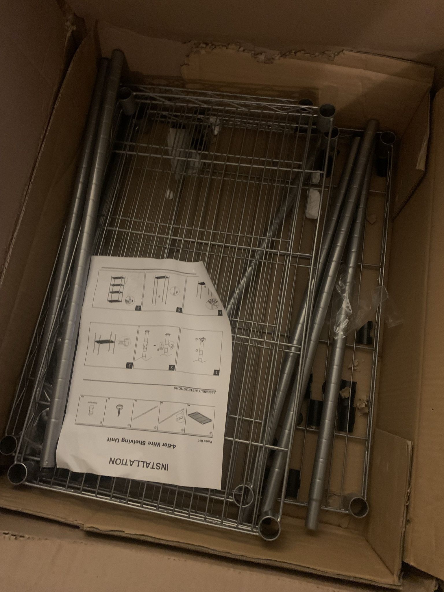4 Tier Wire Shelfing.