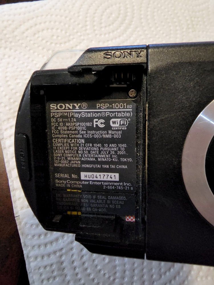 Sony Psp 1001b2 and God Of War $80