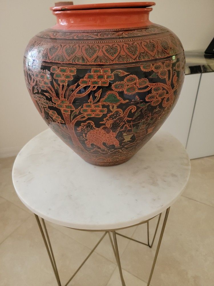 Etched Bermese Water Pot With 3 Bowls