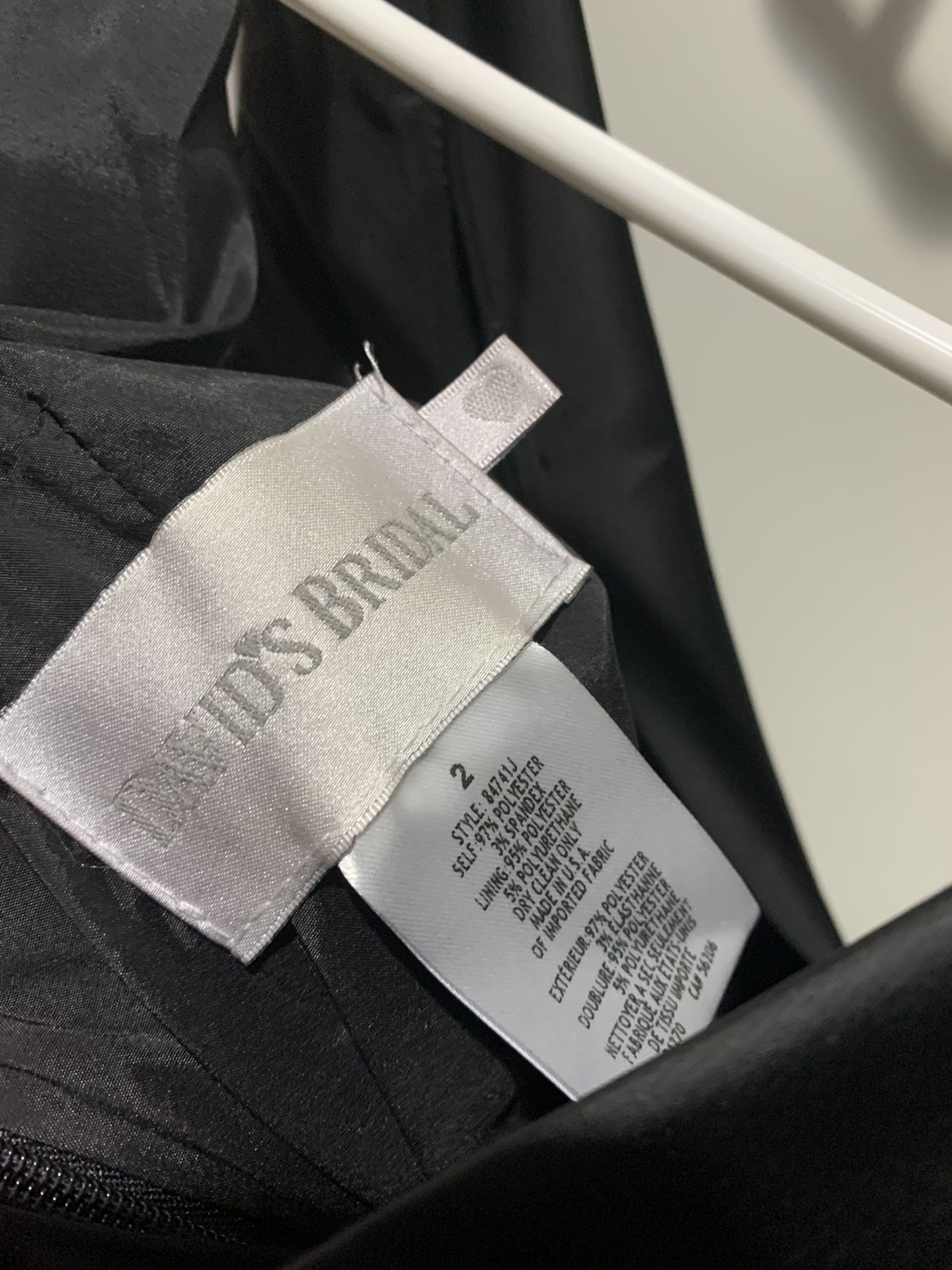David’s Bridal Size 2 Formal Dress