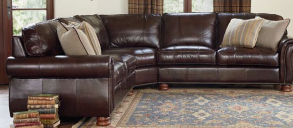 Thomasville Leather Sectional Sofa, Thomasville Leather Recliner Sofa