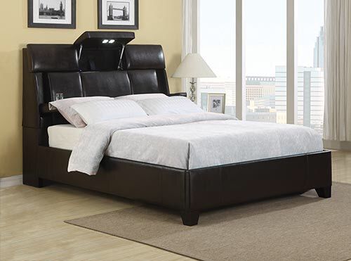 Cup Holders Bed Frame Mattress, Bed Frame With Speakers
