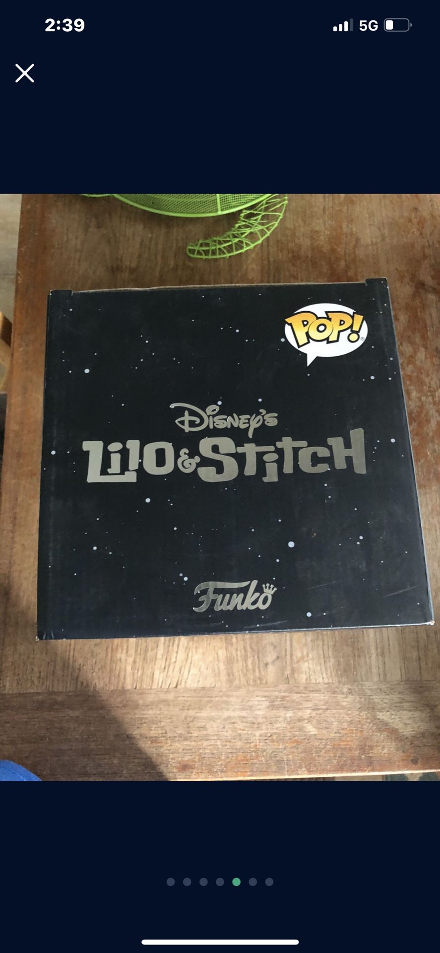 Funko pop Experiment 626 dome Lilo and stitch Disney. Everett/Broadway area. Sorry I do not ship. Box has water damaged as shown in pic.