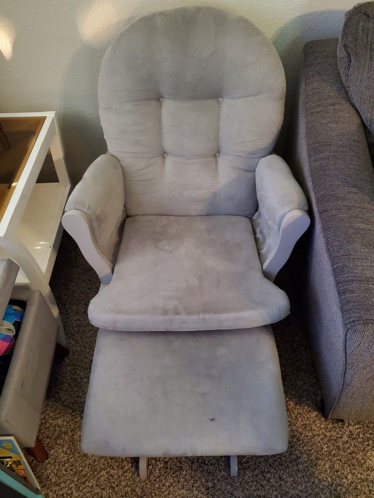 Gray Rocking Chair