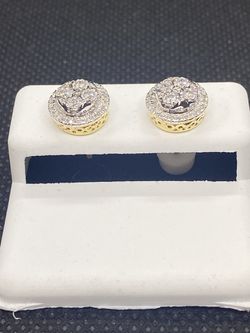 10KT GOLD AND DIAMOND EARRINGS OF 0.35 CTW AVAILABLE ON SPECIAL SALE  Thumbnail