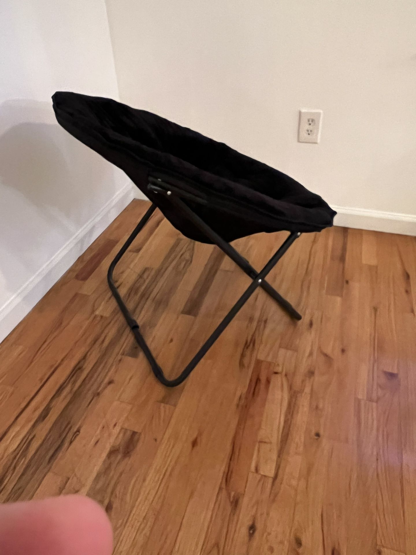 Foldable Black Chair (Almost Never Used)