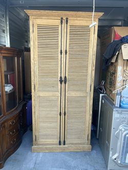 Ethan Allen Storage Cabinet 42”x21”x90” Thumbnail
