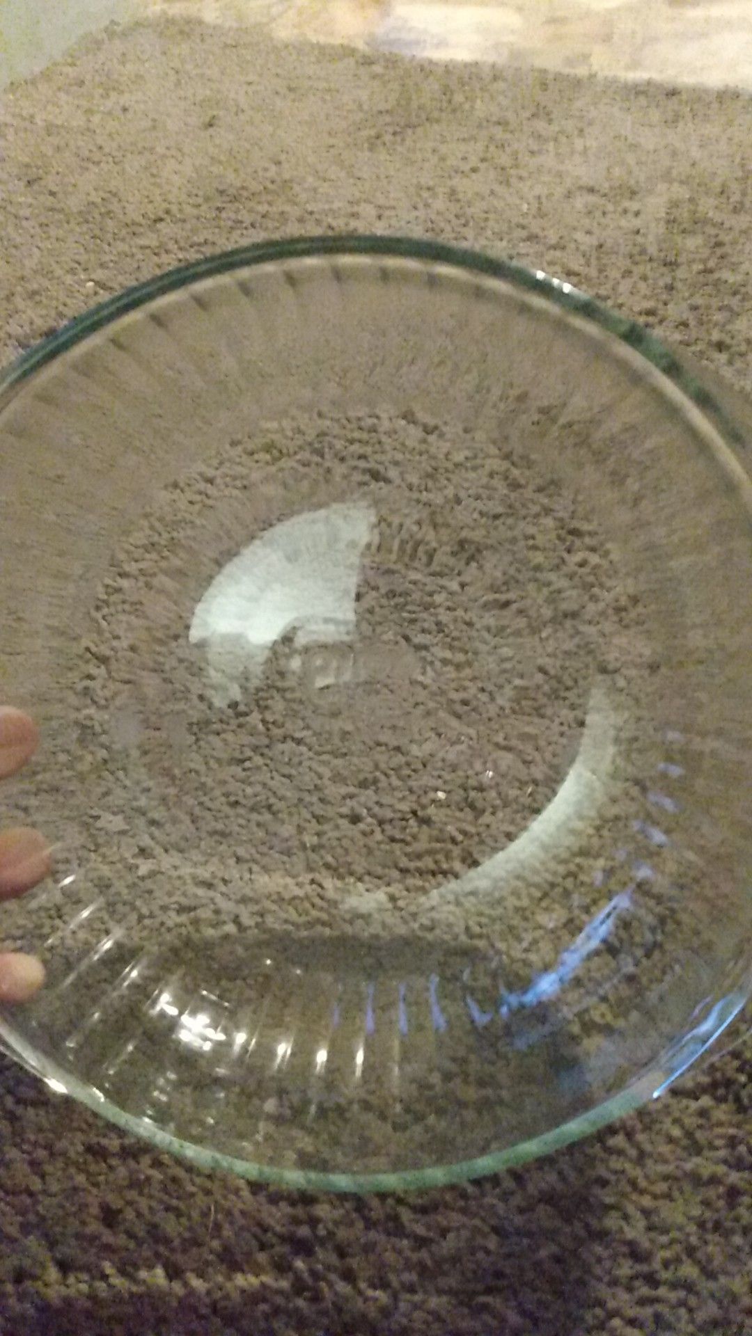 Pyrex glass bowl