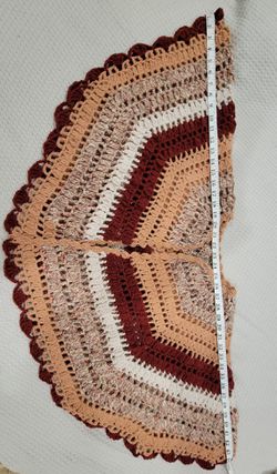 Hand Knit Shawl/poncho.  Thumbnail