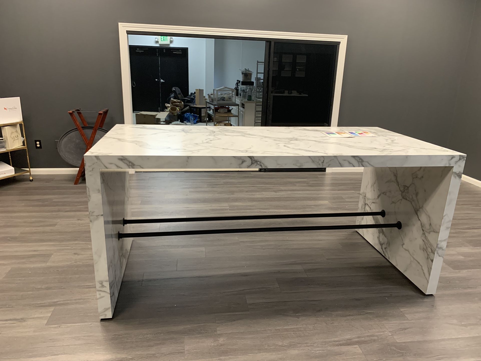 10’ Faux Marble Conference Table