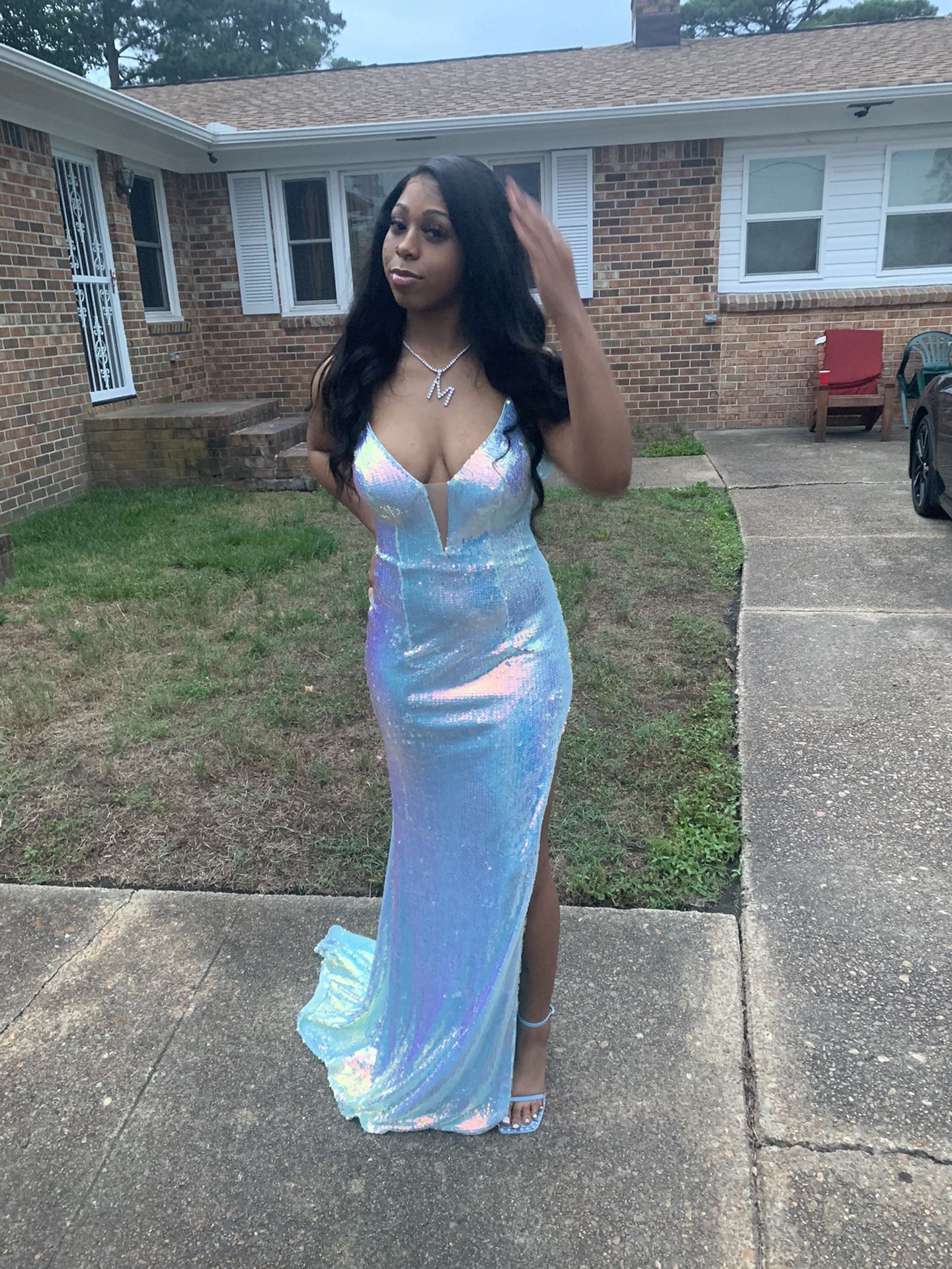 Mermaid tail sequince dress