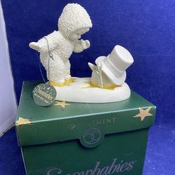 Dept 56 Snowbabies "See You Next Year" Christmas Figurine Thumbnail