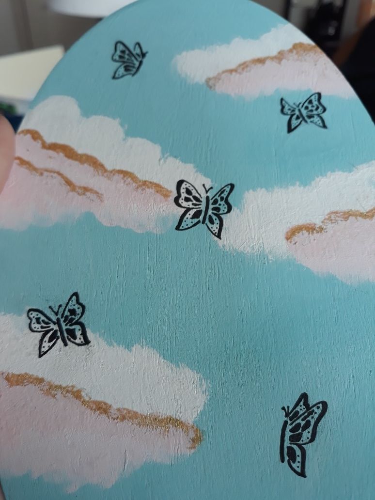 Original Butterflies in the Sky Painting