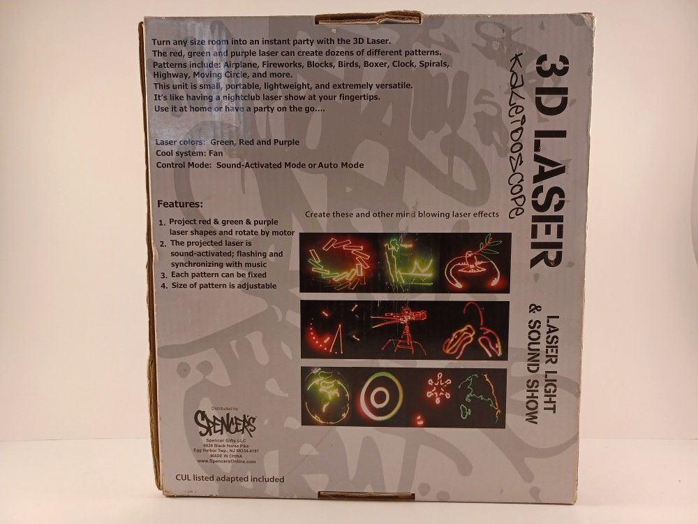 3D Projection Laser Light & Sound