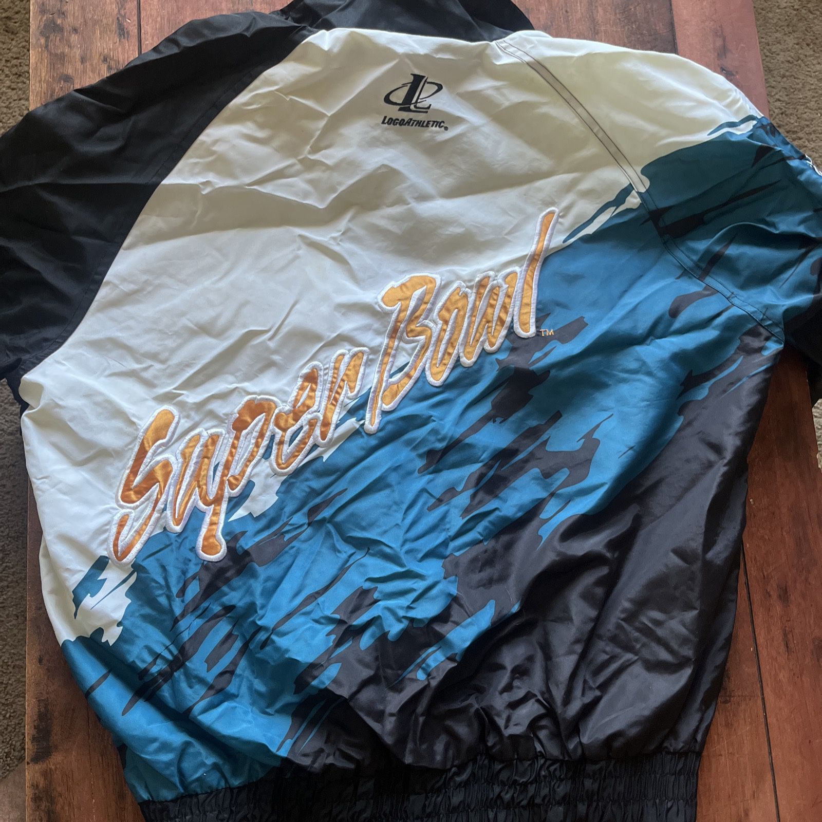 SuperBowl XXX - Vintage 1996 Logo Athletic Jacket SIZE XL 👀🔥