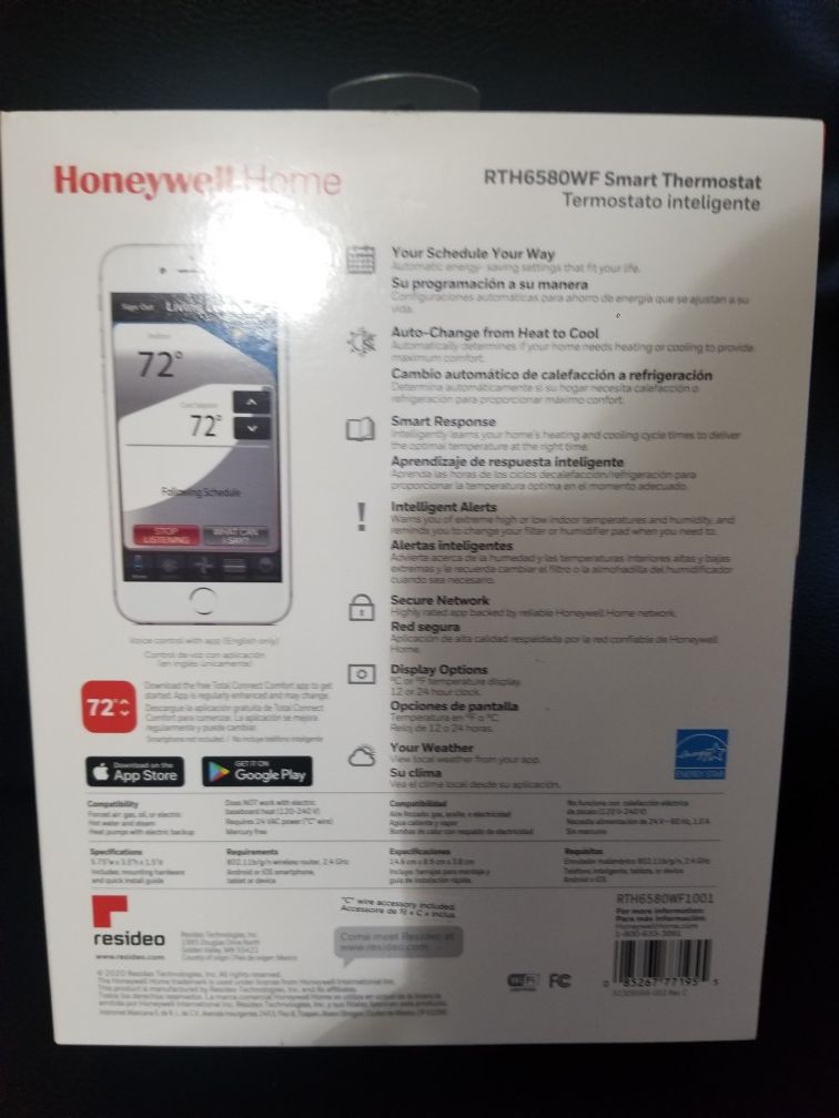 Honeywell wifi thermostat