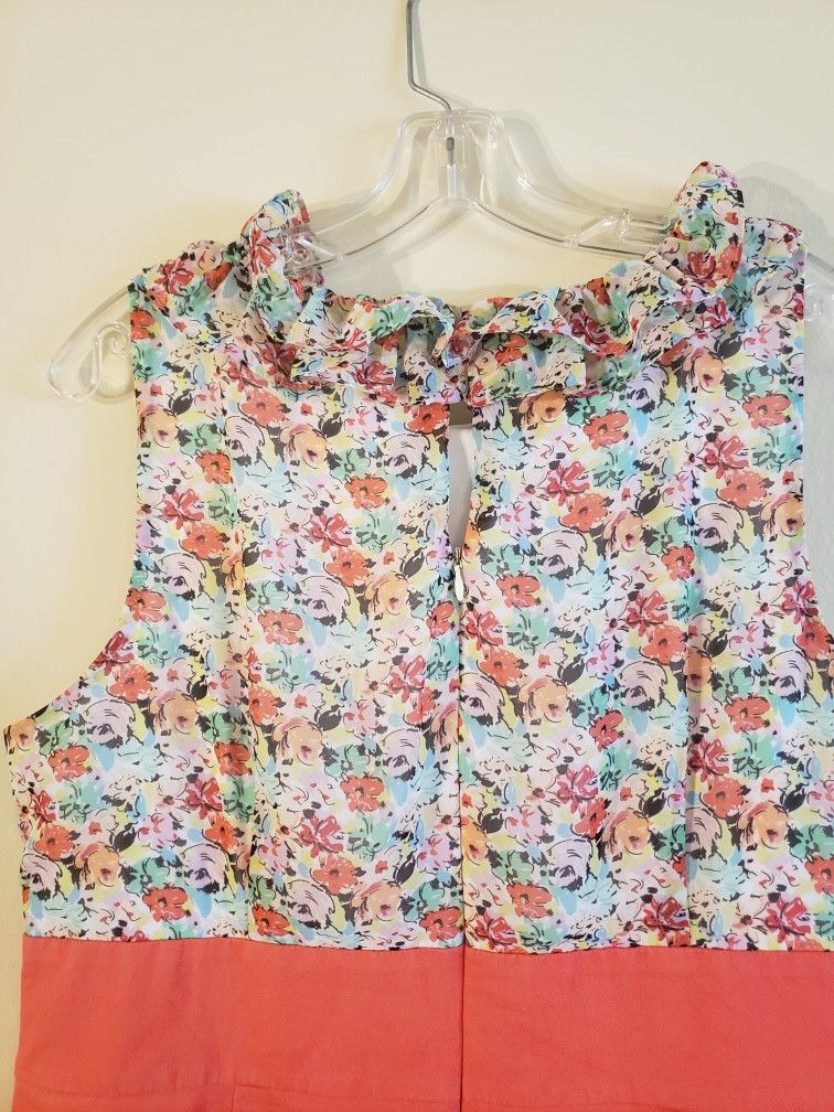 Floral/Coral Dress (Fundraiser)