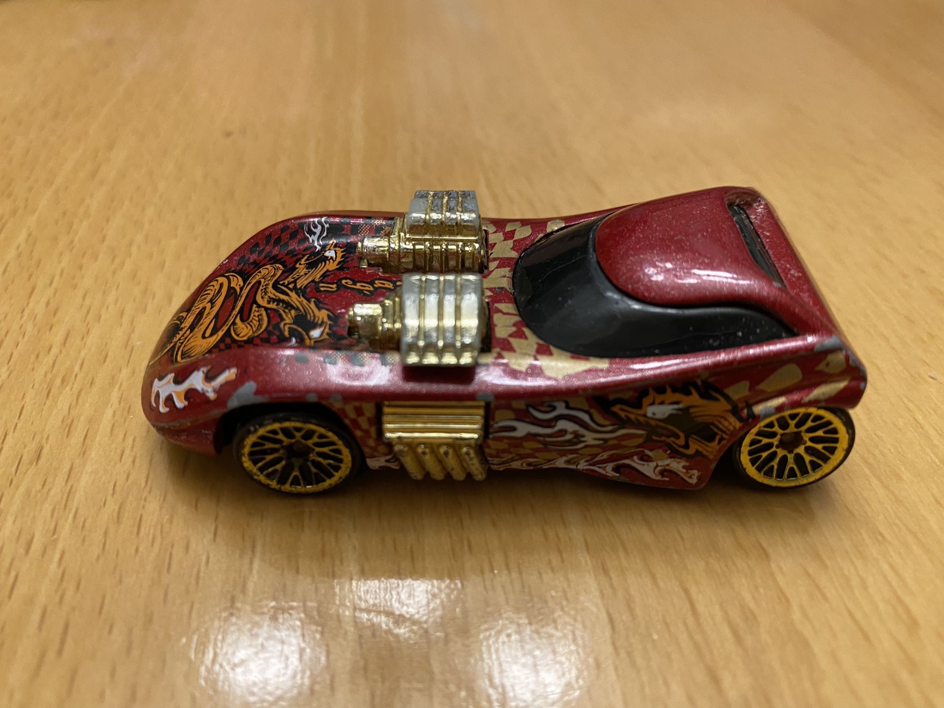 2001 Hot Wheels Extreme Sports Twin Mill II Dark Red Die Cast Toy Car Vehicle 1993