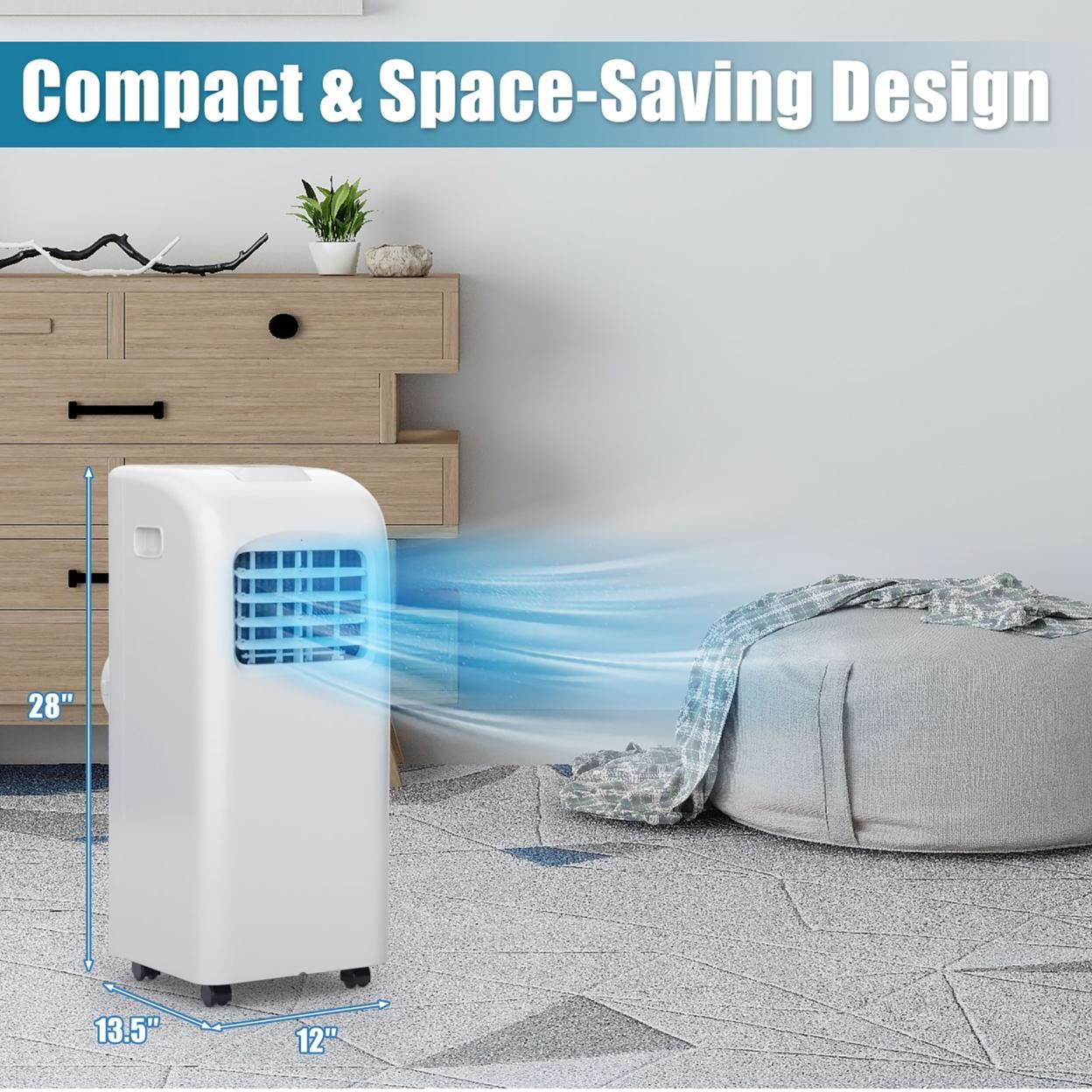 Costway 8000 BTU Portable Air Conditioner & Dehumidifier Function Remote W/ Window Kit