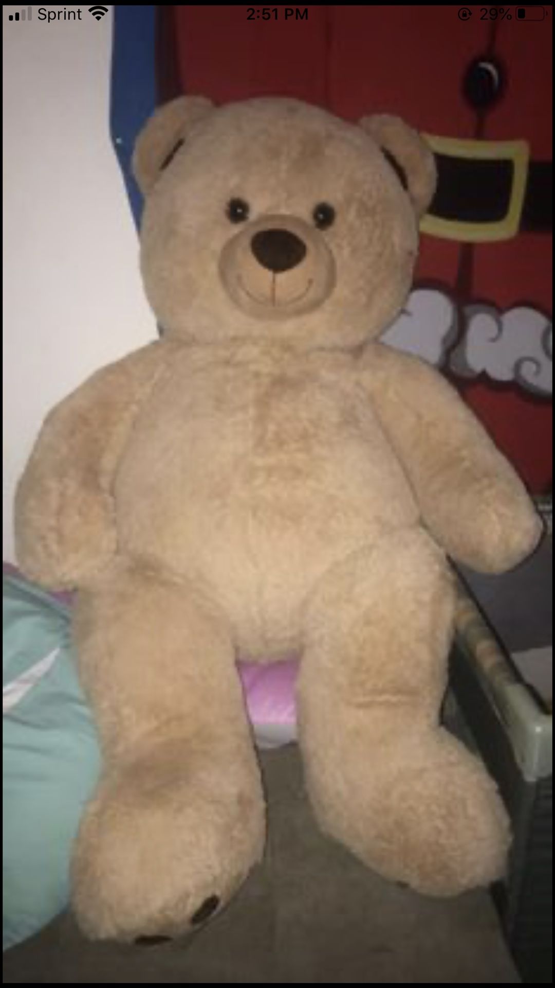 Giant teddy bear gift