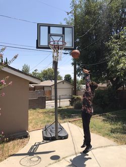 Basketball Goal/Hoop (sturdy & 10ft adjustable) Thumbnail