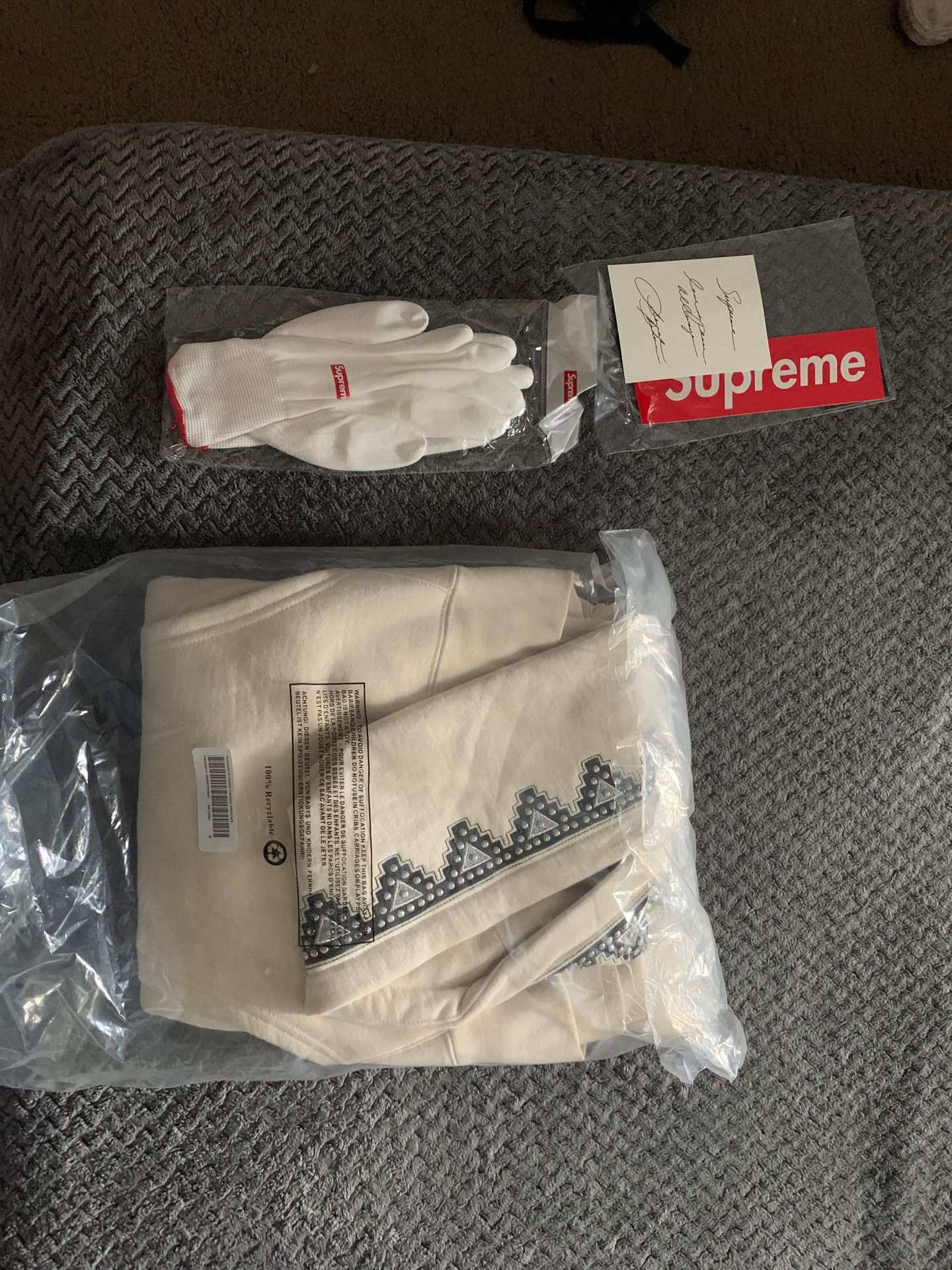 Supreme Pharaoh Studded Hooded Sweatshirt