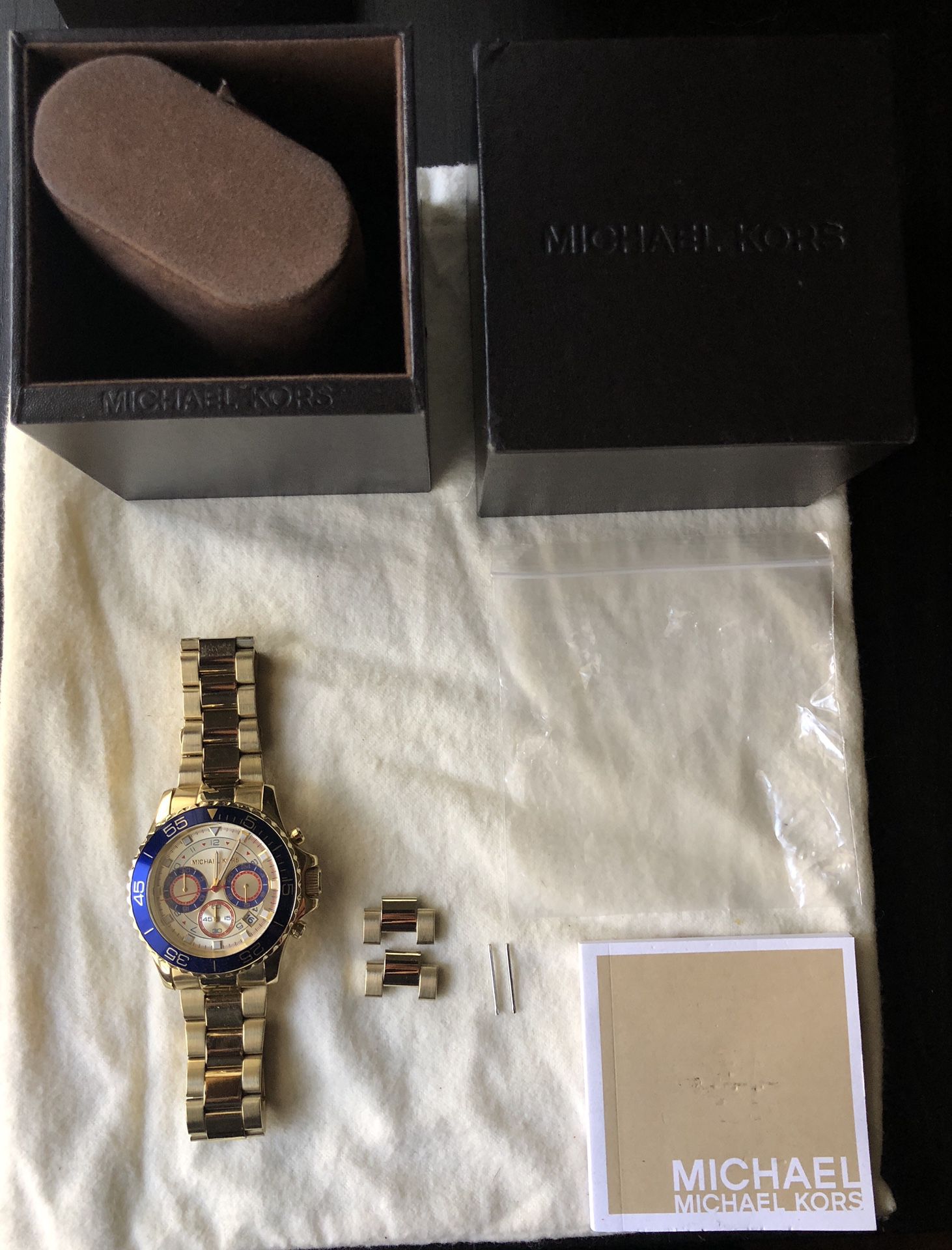 Touhou Tilbageholde græs Gold Michael Kors Men's Chronograph Stopwatch for Sale in Durham, NC -  OfferUp