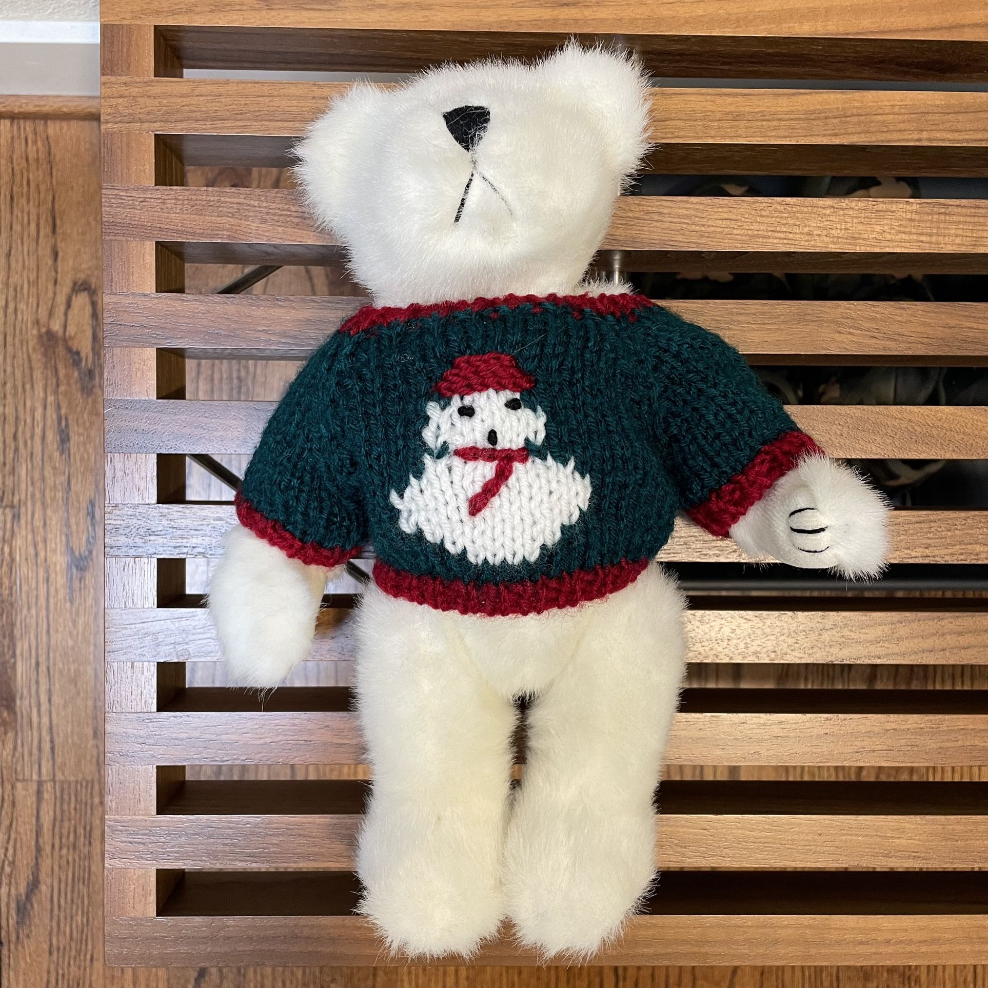 Ellis by Plush Image White Bear with Sweater